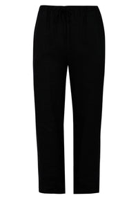 Trousers LINEN - black - #1