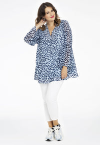 Tunic embroidered PLUMETI - blue - #1