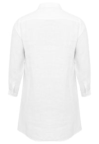 Blouse-dress LINEN - white - #5