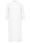 Blouse long 3/4 sleeves LINEN - white - #4