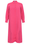 Blouse long 3/4 sleeves LINEN - pink - #3