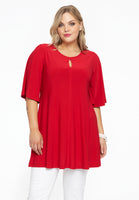 Tunic wide bottom circle sleeve DOLCE - red  - #1