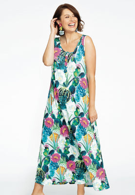 Maxi dress PINEAPPLE - light blue - #1