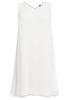 Dress double V-neck VOILE - white  - #4