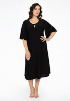 Dress A-line circle sleeve DOLCE - black  - #2