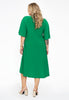 Dress A-line circle sleeve DOLCE - green  - #3