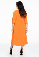 Dress A-line circle sleeve DOLCE - orange  - #3