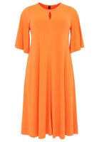 Dress A-line circle sleeve DOLCE - orange  - #4