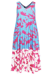 Sleeveless maxi-dress St. TROPEZ - blue - #4