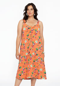 Dress puckering AZALEA - orange - #1