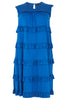 Dress long ruffles FLAME JERSEY - indigo - #4