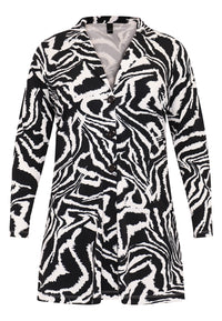 Long blazer ZEBRA - black - #3