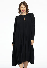 Midi-dress PLISSÉ - black - #1