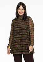 Tunic flare turtle neck INFINITY mousse - black  - #1