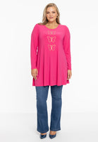 Tunic wide bottom RHINESTONES - pink - #2