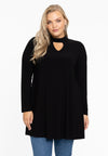 Tunic wide bottom collar DOLCE - black 