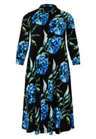 Buttoned dress long AQUAREL - blue - #4