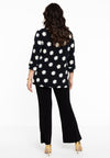 Shirt A-line Turtle neck DAISY - black - #3