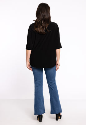 Shirt kimono sleeve DOLCE - black  - #3