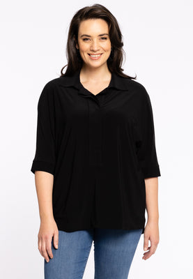 Shirt kimono sleeve DOLCE - black  - #1