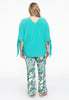 Blouse V-neck bows DOLCE - turquoise - #3