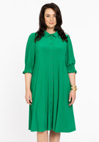 Dress buttoned DOLCE - green  - #1