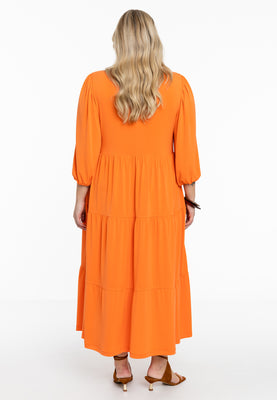 Dress puff sleeve DOLCE - orange  - #3