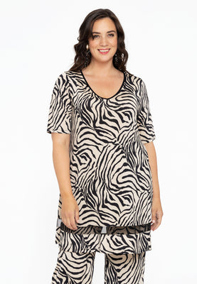 Tunic wide bottom SAFARI - white  - #1