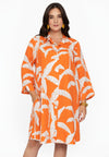 Blouse-jacket PALM TREE - orange 