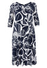 Dress rib neck SKETCH - blue - #4