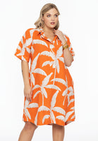 Dress collar PALM TREE - orange  - #1