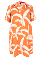 Dress collar PALM TREE - orange  - #4