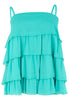 Top strapless ruffled VOILE - turquoise - #2