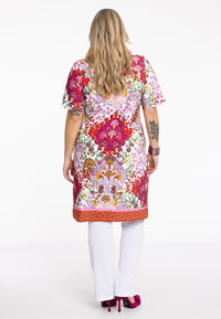 Tunic Grandad collar ROCCO - red - #3