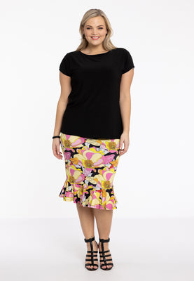 Skirt short frill ABBY - black  - #1