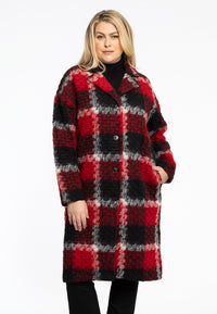 coat big CHECK - red - #1