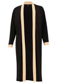 Cardigan Long Contrast Lines DOLCE - black - #4