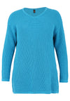 Pullover V-neck KNIT ECO - turquoise - #2