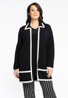 Cardigan Black/White - black