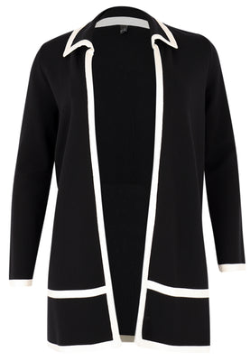 Cardigan Black/White - black  - #4