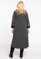 Blouse Dress Croco Collar STRIPES - black  - #3