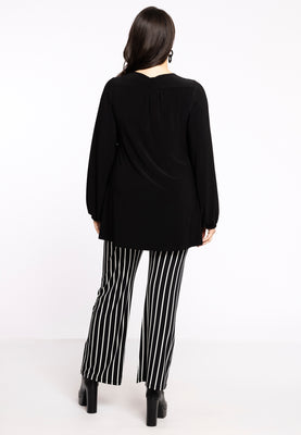 Trousers Bootleg STRIPES - black  - #2