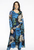 Dress Long Round Neck ARDENNES - blue