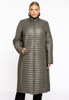 Puff Coat Horizontal Lines - green  - #1