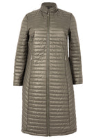 Puff Coat Horizontal Lines - green  - #4