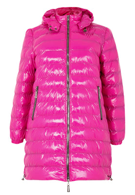 Puff Coat Hooded Short - pink - #4