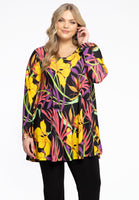 Tunic swing long sleeve AURA - black  - #1