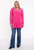 Tunic V-neck pleat DOLCE - pink - #2