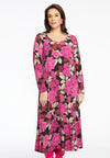 Dress A-line long ROSE - pink