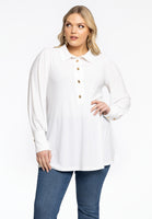 Blouse flare puff sleeve DOLCE - ecru - #1